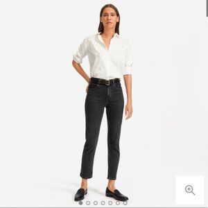 EVERLANE Cheeky Straight Black Ankle Jeans
